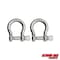 Extreme Max Extreme Max 3006.8288.2 BoatTector Stainless Steel Bow Shackle - 1/4", 2-Pack 3006.8288.2 - alternate 1